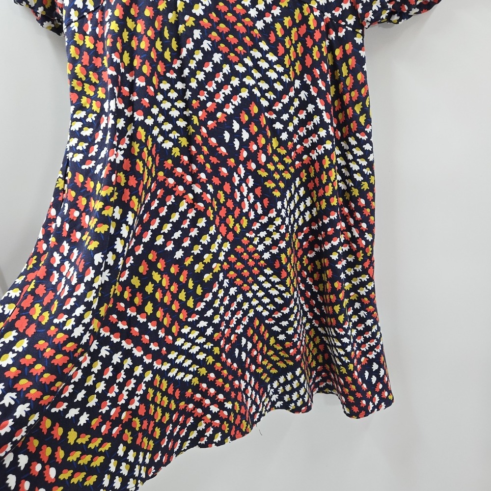 Anthropologie Maeve Melody Mini Dress Size US 8 Floral Puff Sleeve Multicolor - Picture 8 of 16